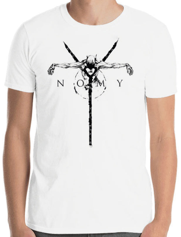 Tshirt - White Burned Cross