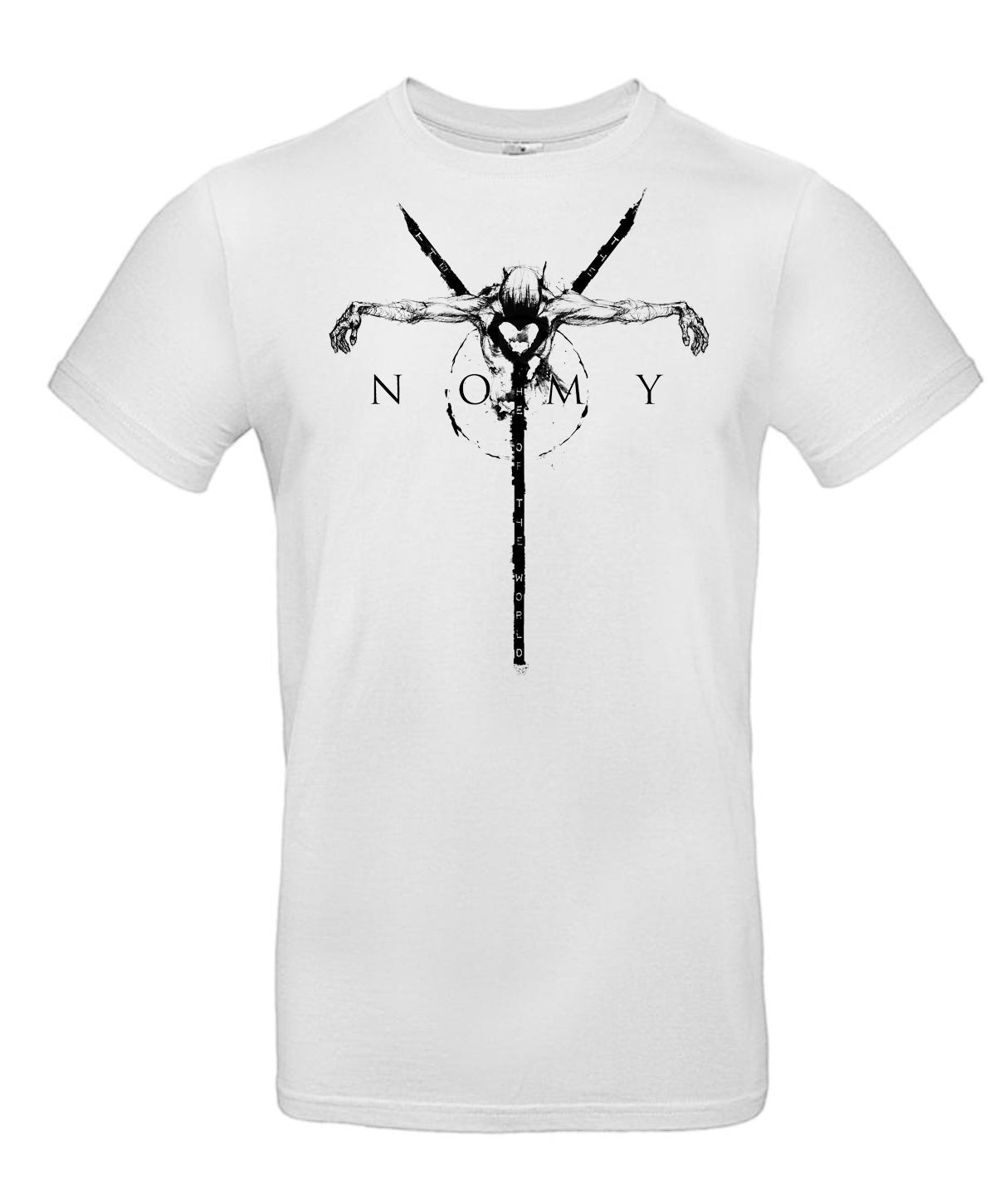 Tshirt - White Burned Cross